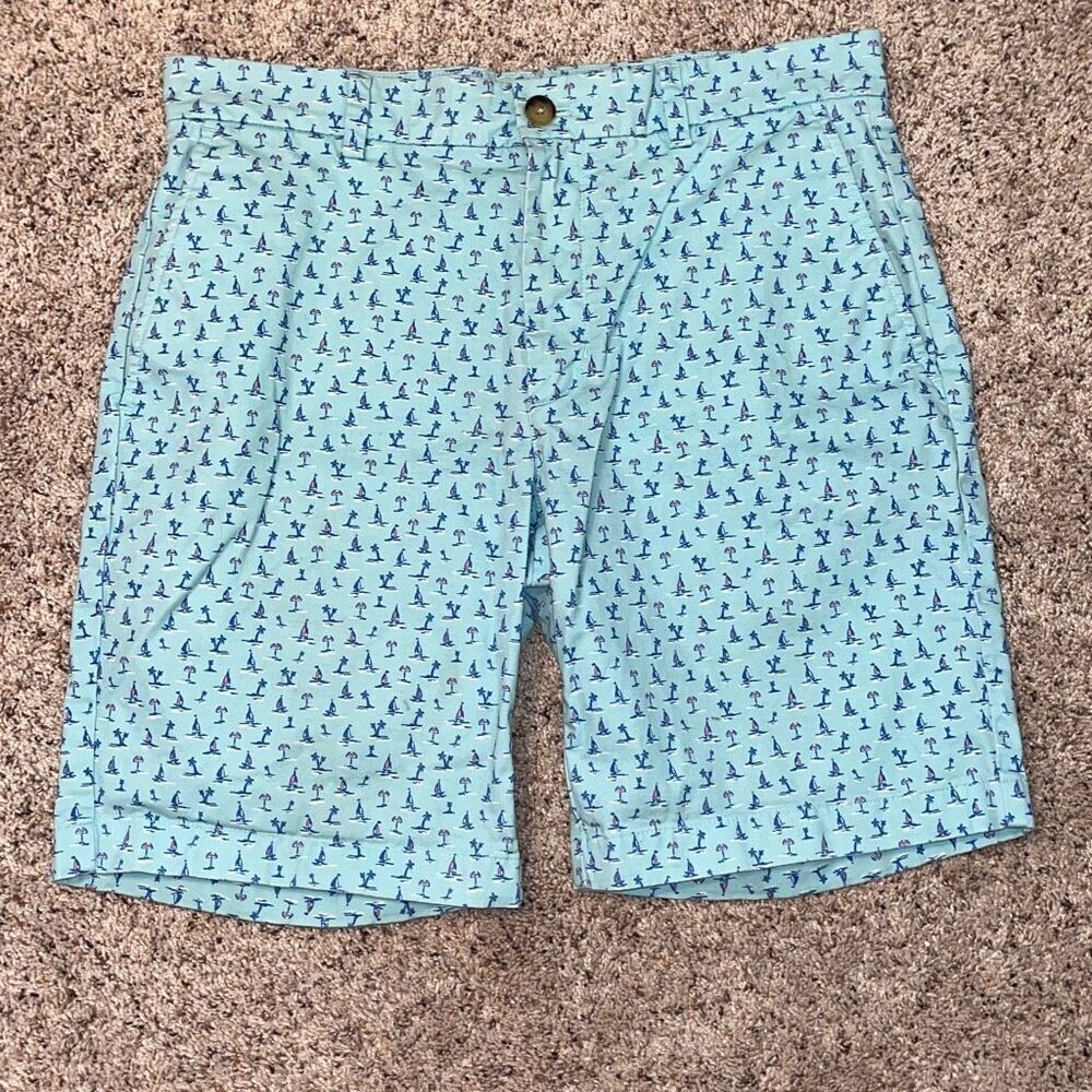Vineyard Vines Sailing‎ Sea Splash Breaker Shorts Size 32